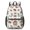 Hedgehog and Mushroom, variant on Hedgehog and Mouse White Pattern 17" School Backpacks for Teens,Waterproof Oxford Fabric,S-Shape Padded Straps for School,Travel,Hiking,Camping