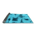 thumbnail image 2 of Ahgly Company Indoor Round Abstract Light Blue Modern Area Rugs, 5' Round, 2 of 4