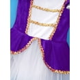 thumbnail image 6 of inhzoy Kids Girls Miss Santa Claus Tutu Dress Ballet Figure Skating Dance Leotard Chrismas Party Costume Purple 4, 6 of 8