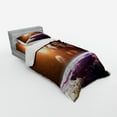 thumbnail image 3 of Ambesonne Galaxy Bedding Set 4 Pcs, Space View Solar System, Queen, Magenta Orange, 3 of 3