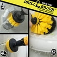 thumbnail image 5 of Drill Brush Power Scrubber Yellow Bathroom Accessories Cleaning Set - Drill Brush Set for Cleaning Tile and Grout - Shower Cleaning Supplies - Drillbrush Shower Cleaner - Household Cleaning Brushes, 5 of 8