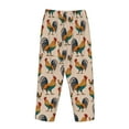 thumbnail image 5 of Naloa Rooster Print Women’s Ultra-Soft Comfy Pajama Lounge Pants with Pockets & Drawstring, 5 of 8