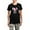 With Gray Camo Pant, variant on - Pink Day Of The Dead Sugar Skull Baby Elephant Paj - Women's Short Sleeve Print T-Shirt and Pants Dark Cotton Pajama Set