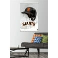 thumbnail image 2 of MLB San Francisco Giants - Drip Helmet 22 Wall Poster with Magnetic Frame, 22.375" x 34", 2 of 5