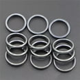 thumbnail image 4 of HOOUN 100pcs 4mm Natural Black Hematite Ring - Anxiety Balance Circulation, 4 of 5