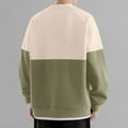 thumbnail image 5 of Goodtrade8 Long Sleeve Mens Tops Long Sleeve Color Block Casual Crew Neck Men's Sweatshirts, 5 of 6