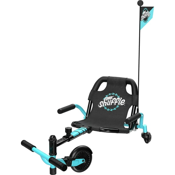 Crazy Cart Shuffle de Razor: Go-Kart de deriva impulsado por niños para mayores de 4 años, tecnología de barra de deriva Crazy Cart, marco ajustable con 5 configuraciones de longitud
