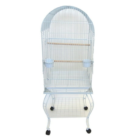 UPC 833775000247 product image for YML 0204WHT 24-Inch Dometop Parrot Cage with Stand, White | upcitemdb.com