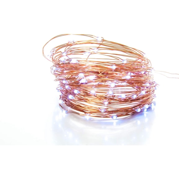 34Ft USB Fairy String Lights, 105 LED 8 Modes Cool White Lights for Home, Party, Wedding