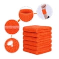 thumbnail image 4 of Toystoory Muñequeras de 6 piezas, a prueba de sudor, de doble capa, absorbentes, lavables, ajustables, soporte elástico, Protector deportivo de Ropa Deportiva, Zapatos Naranja Toystoory OD2087-05B, 4 of 6
