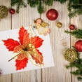 thumbnail image 4 of EIMELI Artificial Flowers Cloth Glitter Pointed Decorations Christmas Tree Ornaments, 4 of 6