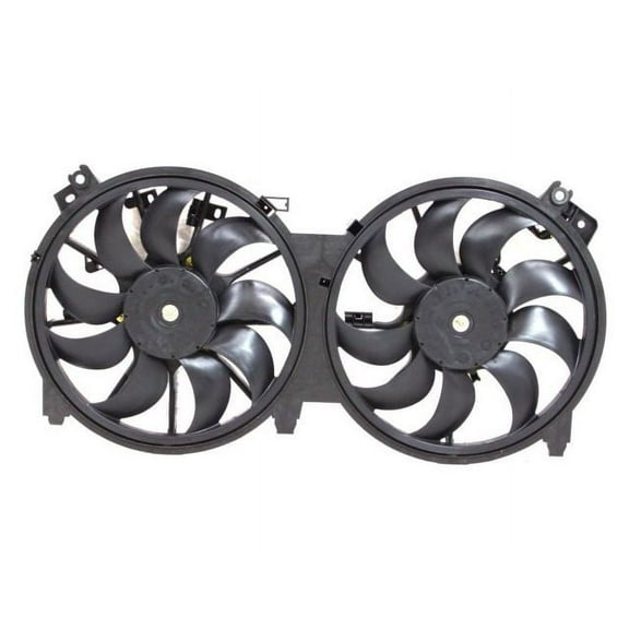 Auxiliary Fan Assembly - Compatible with 2016 - 2021 Nissan Maxima 3.5L V6 2017 2018 2019 2020