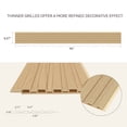 thumbnail image 4 of Upick WPC Slat Wall Panels, 8 Pack 94 x 6.57 in 3D Wood Wall Panels Fluted Textured for Interior Wall Decor, Oak, 4 of 8