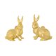 thumbnail image 3 of 2 pomos metálicos con forma de conejo para muebles, modernos y multifuncionales de latón para puertas de armarios. Oro, 3 of 9