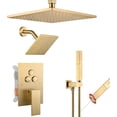 thumbnail image 4 of Shower Faucet Set Matte  Shower System Push Button Diverter Shower Faucet with in Handheld Ceiling Mount  Shower Head with  Wall Mount Shower Head, 4 of 5