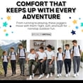 thumbnail image 3 of BROOKLYN VERTICAL 3-Pack Boys Fleece Cotton Joggers Sweatpants with Reflective Zipper Pocket and Drawstring | Small-XL, 3 of 7
