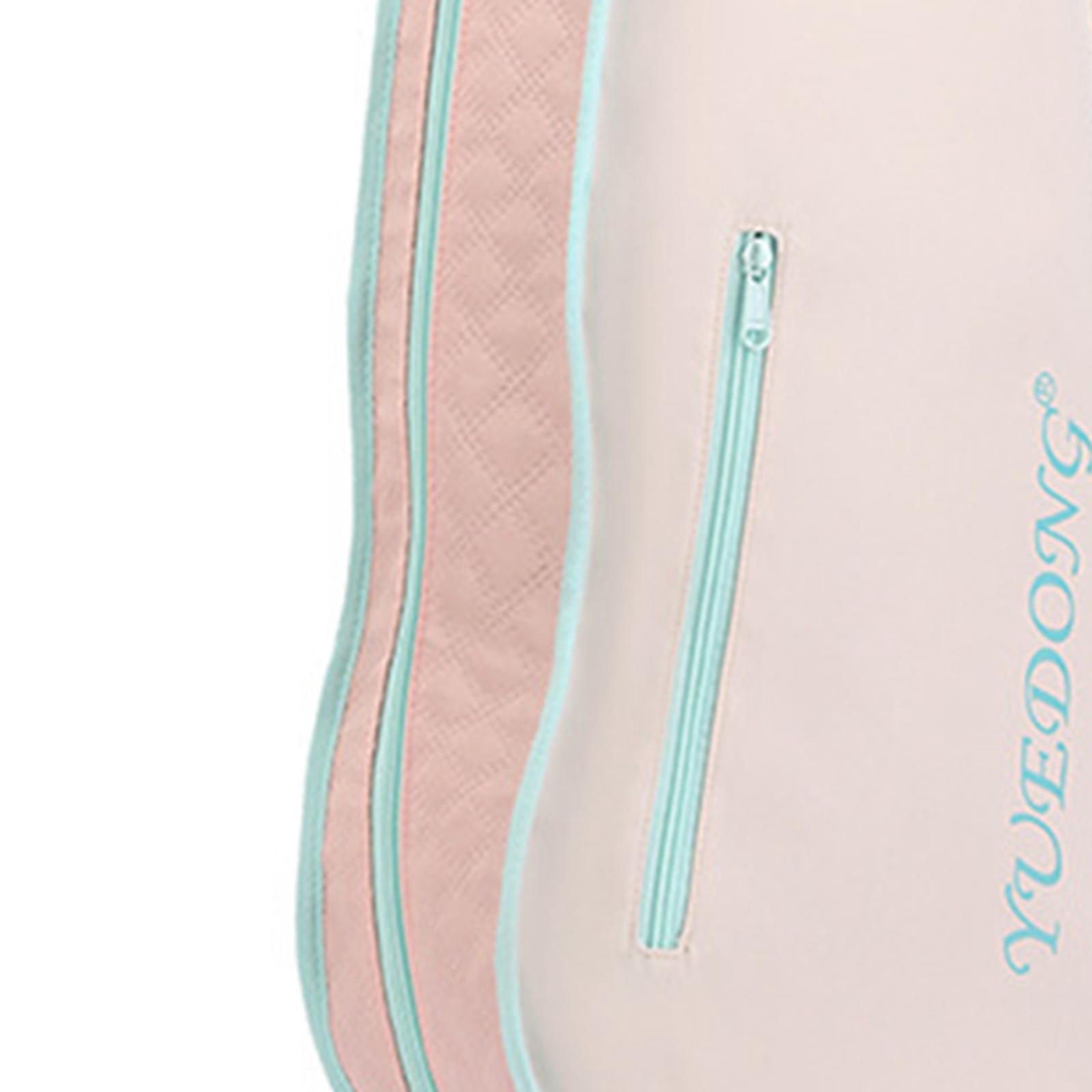 colcolo 4/4 Full Size Violin Case Portable Carrying Bag for Gig Enthusiasts Beginner pink white