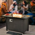 thumbnail image 6 of XIZZI 42" Propane Gas Fire Pit Table 50,000 BTU Outdoor Stainless Steel Metal Fire Pit with Dust Cover, 6 of 7