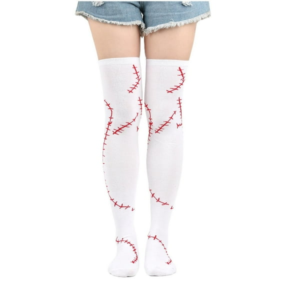 Wowcloth Women's & Men's Halloween Wound Stitch Print Knee & Calf Socks - Winter Warm Mid - calf Socks