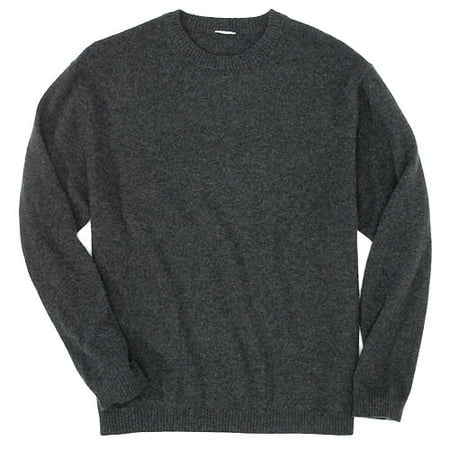 George - Men's Charcoal Gray Crewneck Cashmere Sweater
