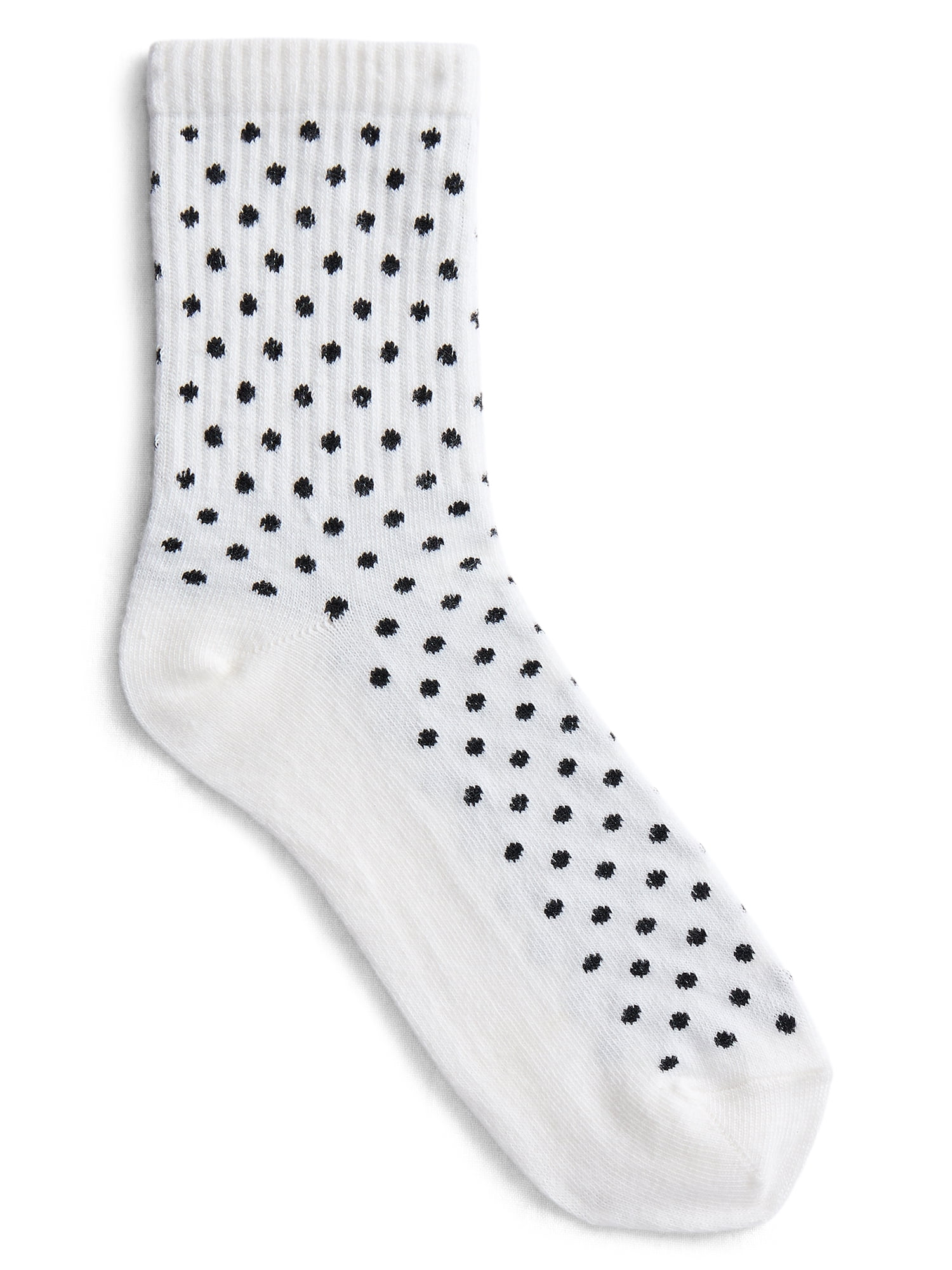 No Boundaries Embroidered Mid Crew Socks, 6-Pack, Women's, Shoe Sizes 4-10