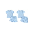 thumbnail image 2 of AceBaby Toddler Baby Girl Summer Outfit Daisy Print T-Shirt and Short 2Pcs Clothes Set for Kids at 0-5Y, 2 of 9