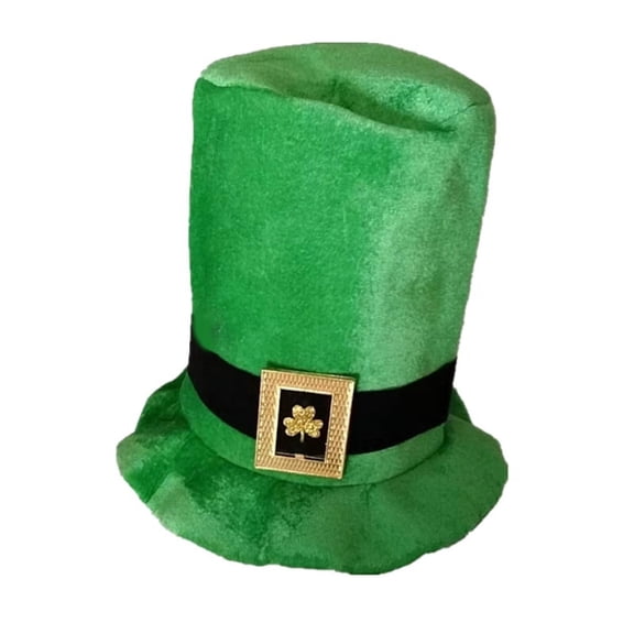 ZPAQI Saint Patrick Day Hat Green Top Hat Irish Leprechaun Hat Green Leprechaun Hat