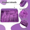 thumbnail image 3 of 11 Yard x 5.9 inch Tinsel Fringe Trim Dark Violet Metallic Foil Fringe Garland Tinsel Streamer Tinsel Garland Dance Costume Fringe Trimming for Wedding Birthday Party Decoration, 3 of 9