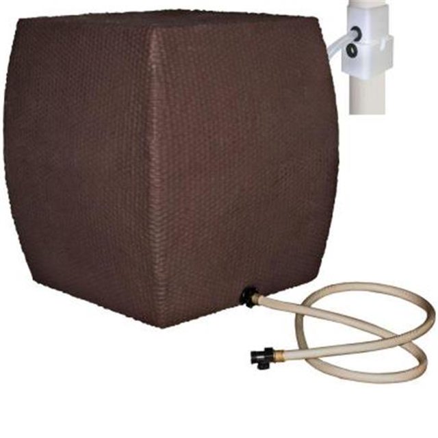 EmscoGroup 2500-1 42 Gallon Waterboy Brown Wicker Rain Collector