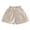Khaki, variant on Leey-World Girls Boys Linen Shorts Summer Striped Beach Resort Teen Girl Elastic High Waist Casual Shorts Outfits with Pockets(Yellow,3-4 Years)