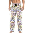 thumbnail image 2 of FREEAMG Ladybug and Butterfly Pajama Pants for Men, Men's Separate Bottoms, Pure Cotton Comfortable Lounge Pants?151?, 2 of 7