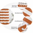 thumbnail image 6 of Orange Stripes Waterproof Fabric Shower Curtain,Simple Orange White Texture Waterproof Fabric Shower Curtain for Bathroom Curtains Bathtubs Hotel Washable Shower Curtains with 12 Hooks Standard 60x72, 6 of 8