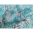 thumbnail image 5 of oneOone Cotton Cambric Turquoise & Purple Fabric Leaves & Lemon Craft Projects Decor Fabric Printed By The Yard 42 Inch Wide, 5 of 6