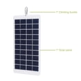 thumbnail image 2 of Panels 4.5 Watt 5 Volt Solar Panel IP65 Waterproof High-Efficiency Polysilicon Solar Charger Panel Power Charger with 5V USB Port for RV Marine Rooftop and Other Off-Grid, 2 of 7