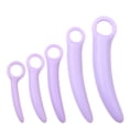 thumbnail image 1 of 5pcs Silicone Dilator Set Los Dilatadores Más Cómodos para Mujeres con Extensor y Expansor Entrenador del Suelo Pélvico Juego de Dilatador del Suelo Pélvico (Curvado Tamaños 1 a 5), 1 of 3