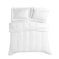 thumbnail image 4 of Brooklyn Loom Solid 100% Cotton Percale White 3-Piece King Comforter Set, Solid Casual themed, Adult Bedding, OEKO-TEX Certified, 4 of 9