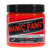 MANIC PANIC Classic Red Passion Semi Permanent Hair Color - Medium Cherry Red Hair Dye for Women & Men That Lasts 4-6 Weeks - Vegan, Ammonia & Cruelty-Free - Create & Mix Custom Shades (4oz)