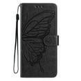 thumbnail image 3 of Designed for iPhone 13 Pro Case Wallet, Women Flip Folio Cover with Butterfly Embossed PU Leather Kickstand Credit Card Holder Slots Wrist Strap Phone Case for iPhone 13 Pro, Black, 3 of 5