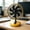 B, variant on Leeye Retro USB Desk Fan, Vintage Style Portable Fan with Adjustable Wind Speed, Quiet Personal Fan for Home Office Desktop, Compact Lightweight Design, A, One Size,