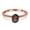 Natural Chocolate Smoky Quartz Rose Tone Silver, variant on Natural Chocolate Smoky Quartz Black Tone Silver Size-6 Minimalist Oval Cathedral Solitaire Ring Wedding Engagement Rings For Women 925 Sterling Silver Gifts For Her