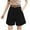 Black, variant on yillto Plus Size Shorts for Womens Wide Leg Loose Dressy Short Trousers High Waist Business Pants