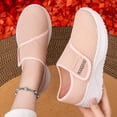 thumbnail image 6 of BRGZLK Women's Walking Shoes 2026 Versatile Mesh Breathable Adjustable Wide Width Flats Summer Trendy Soft Sole Comfortable Easy On Off Women Sneakers Pink 7.5, 6 of 9