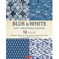 thumbnail image 2 of Blue & White Gift Wrapping Papers - 12 Sheets: 18 X 24 Inch (45 X 61 CM) Wrapping Paper (Paperback), 2 of 2