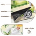 thumbnail image 6 of Spring Truck Flowers Round Area Rug 5Ft Washable Circle Rugs for Living Room Bedroom, Watercolor Floral Butterflies Yellow Non-Slip Carpet Floor Mats Indoor Outdoor Carpet Runner Aesthetic Home Decor, 6 of 8