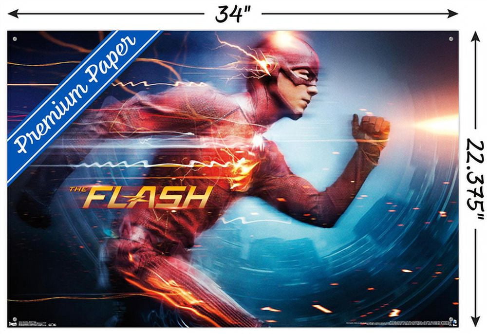 DC Comics TV - The Flash - Speed Force Wall Poster with Push Pins, 22.375" x 34"