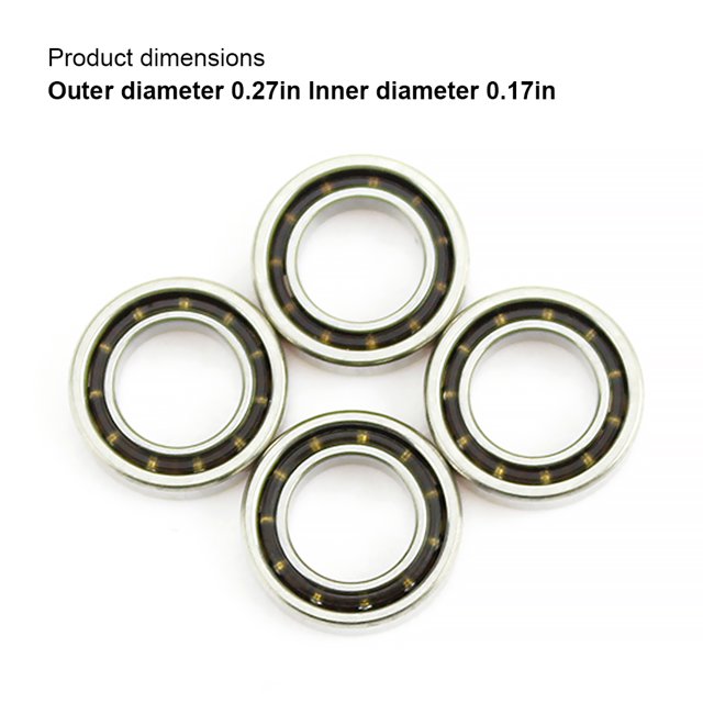 Ruiboury 4 Pieces Metal Upgrade Bearing Remote Control Car Model Crawler Vehicle Modification Spare Parts Repairing Accessories