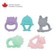thumbnail image 1 of Melii Silicone Teethers - animal teething ring- for Babies - pack of 5 teethers - Age 0+, 1 of 7