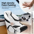 thumbnail image 2 of Pexmor White Weather-Resistant Flip Up Boat Seat, 2 of 9