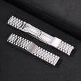 thumbnail image 2 of VNOX Stainless Steel Watch Band Link Bracelet for Men, Silver or Gold Gift Jewelry, 2 of 7