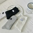 thumbnail image 3 of Cat Embroidered Socks Animal Pattern Breathable Mid Tube Socks for Women Girls Stockings Grey, 3 of 6
